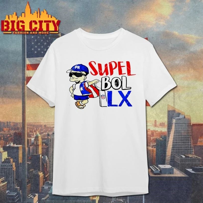 Bad Bunny Supel Bol LX Trophy Scenic t-shirt