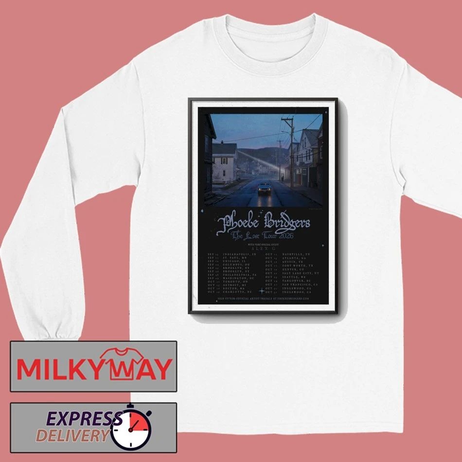 Phoebe Bridgers 2026 ‘The Lost Tour’ Poster shirt