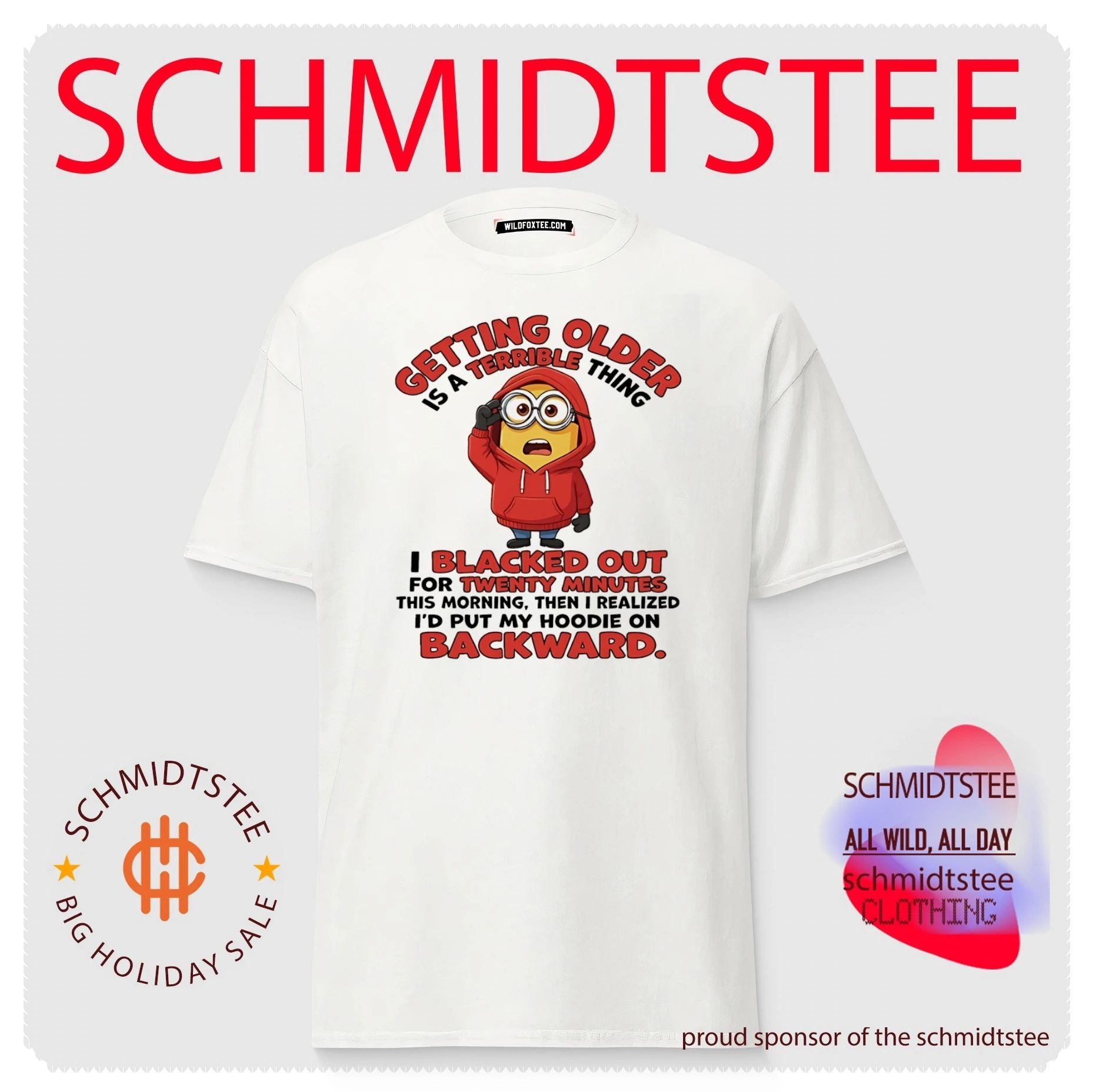 Getting older is a terrible thing I blacked out for twenty minutes Minion shirt