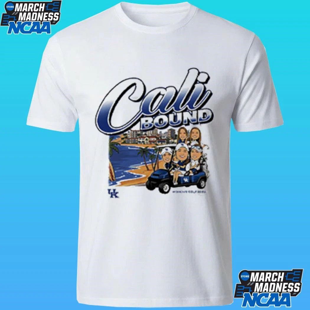 Kentucky Wildcats Ncaa Women’s Golf Team Caricature Cali Bound Shirt
