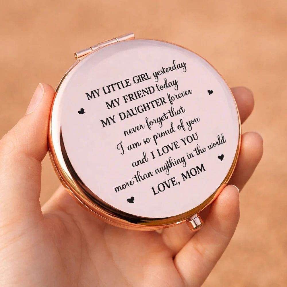 My Daughter Granddaughter Forever - Personalized Compact Mirror