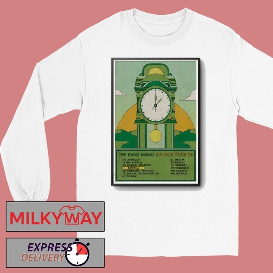 LIMITED Poster The Band Memo Summer Tour 2026 shirt