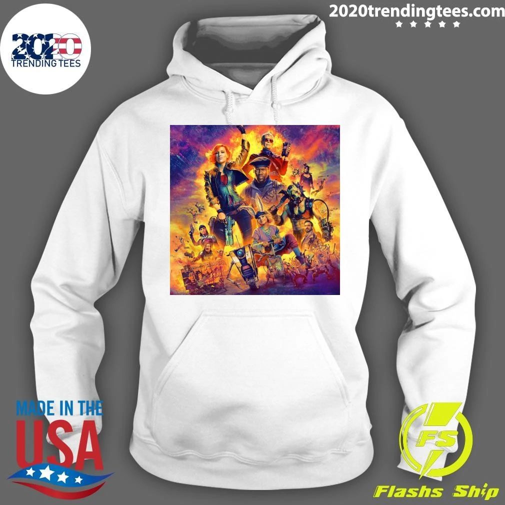 Borderlands Movie Characters Pandora Planet Action Adventure Team Shirt