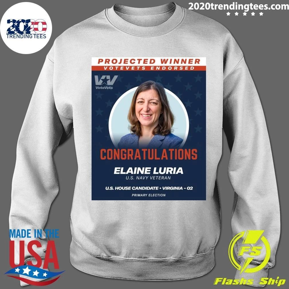 Congratulations Elaine Luria U.S. Navy Veteran U.S. House Candidate Virginia 02 Shirt