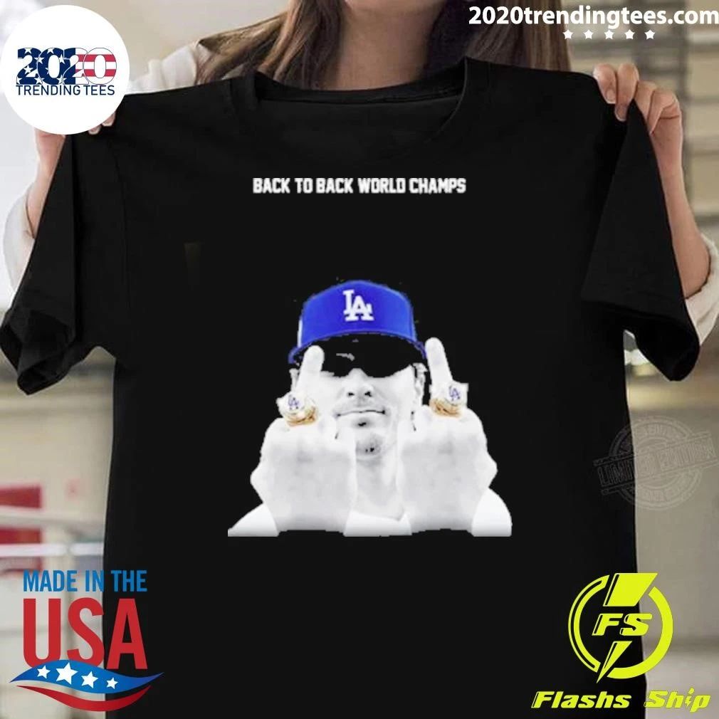Kike Hernandez Back to Back World Series Champs 2026 Middle Finger Baseball Vintage Shirt