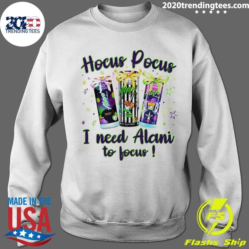 Hocus Pocus I Need Alani To Focus Energy Drink Tee Shirt