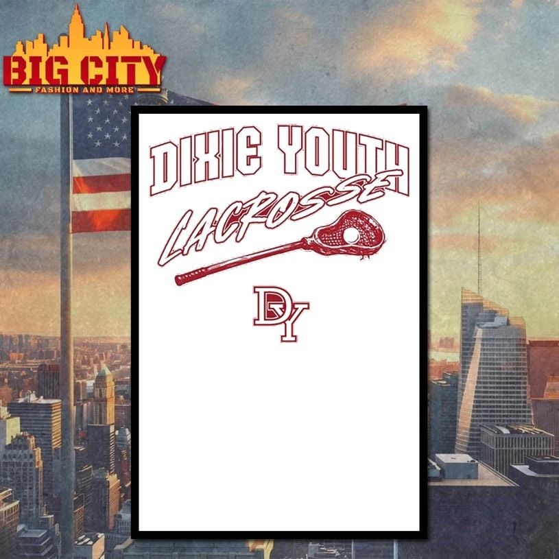 Dixie Youth Lacrosse Ball and Crosse t-shirt