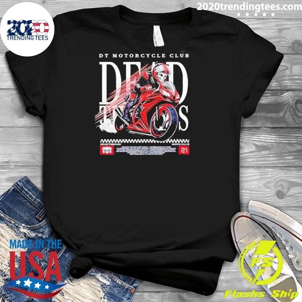 Skeleton Dt Motorcycle Club Dead Threads Moto Club Shirt