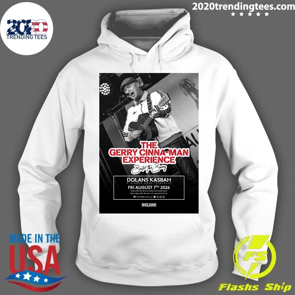 The Gerry Cinna-Man Experience 7th August 2026 Shirt
