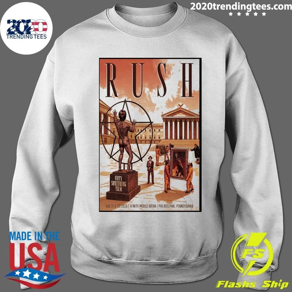 Rush Fifty Something Tour Philadelphia Pa 2026 Shirt