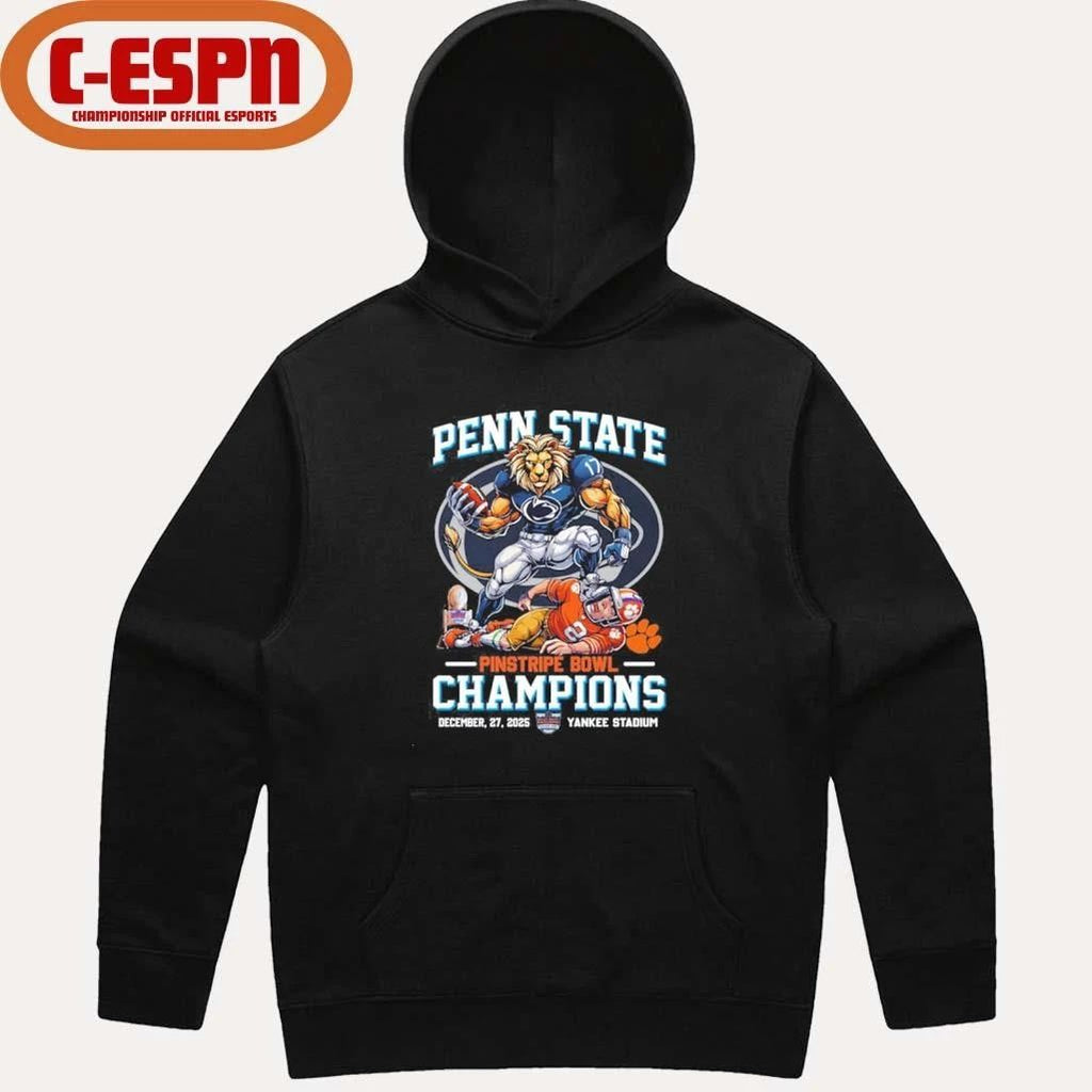 Penn State Beat Clemson Pinstripe Bowl Champions 2025 Shirt