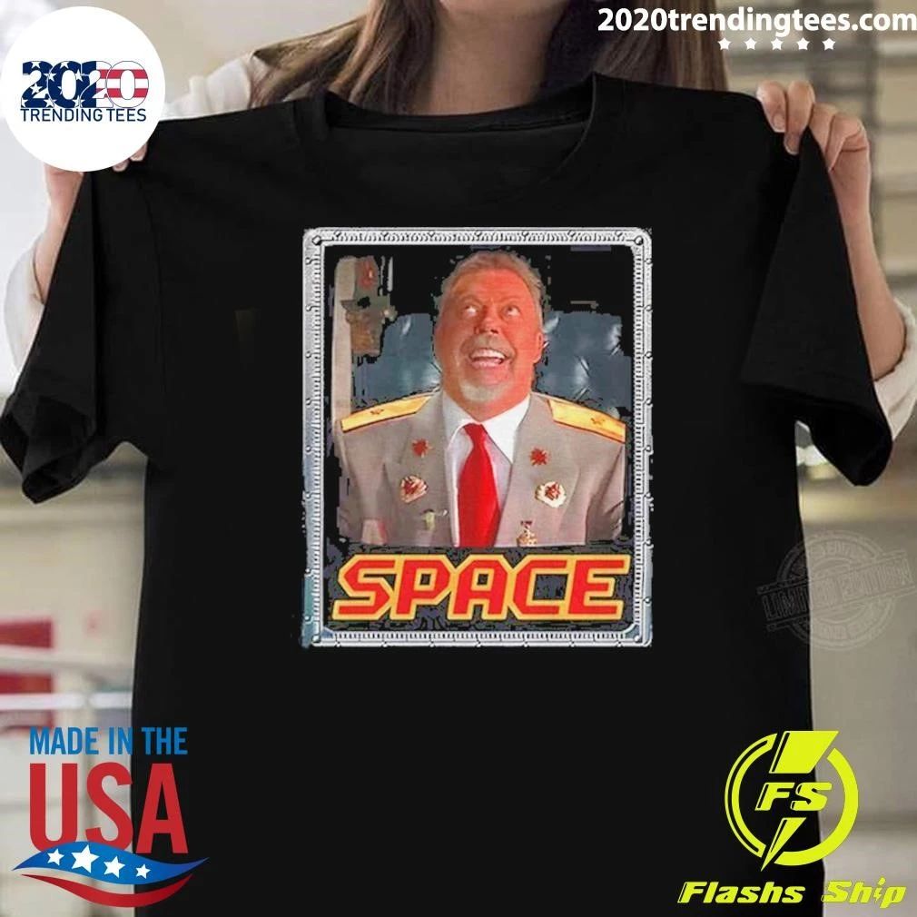 Tim Curry Space Command and Conquer Retro Gaming Shirt