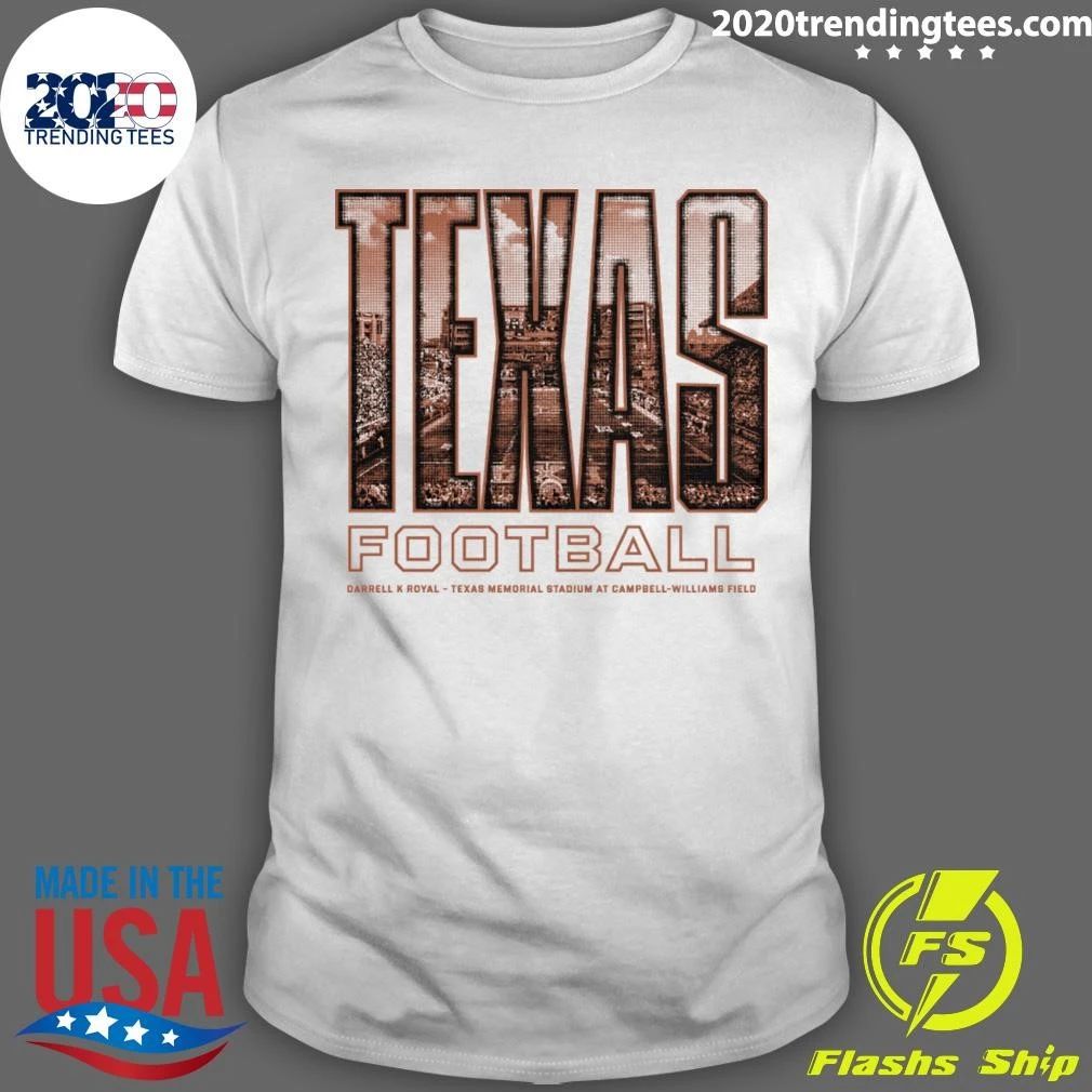 Homefield Texas Longhorns Stadium Fill Football Tee Shirt
