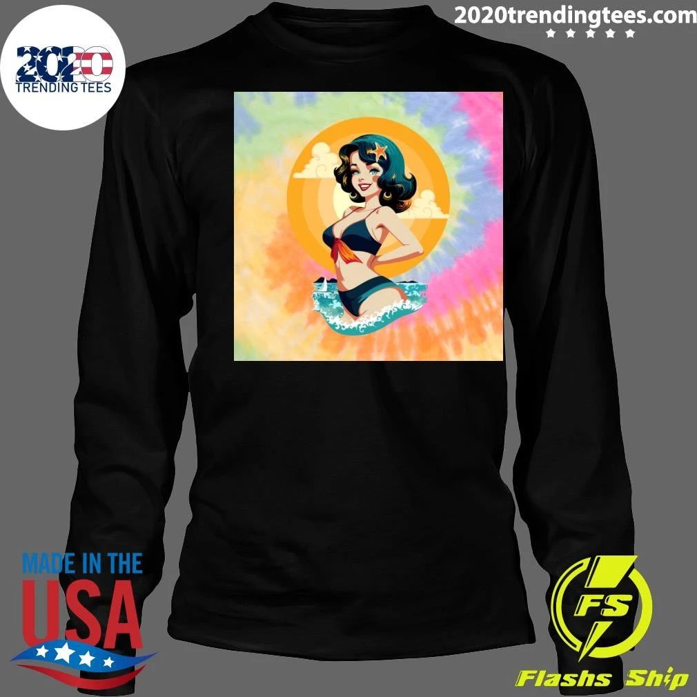Girl Pin Up Summer Beauty Retro Shirt