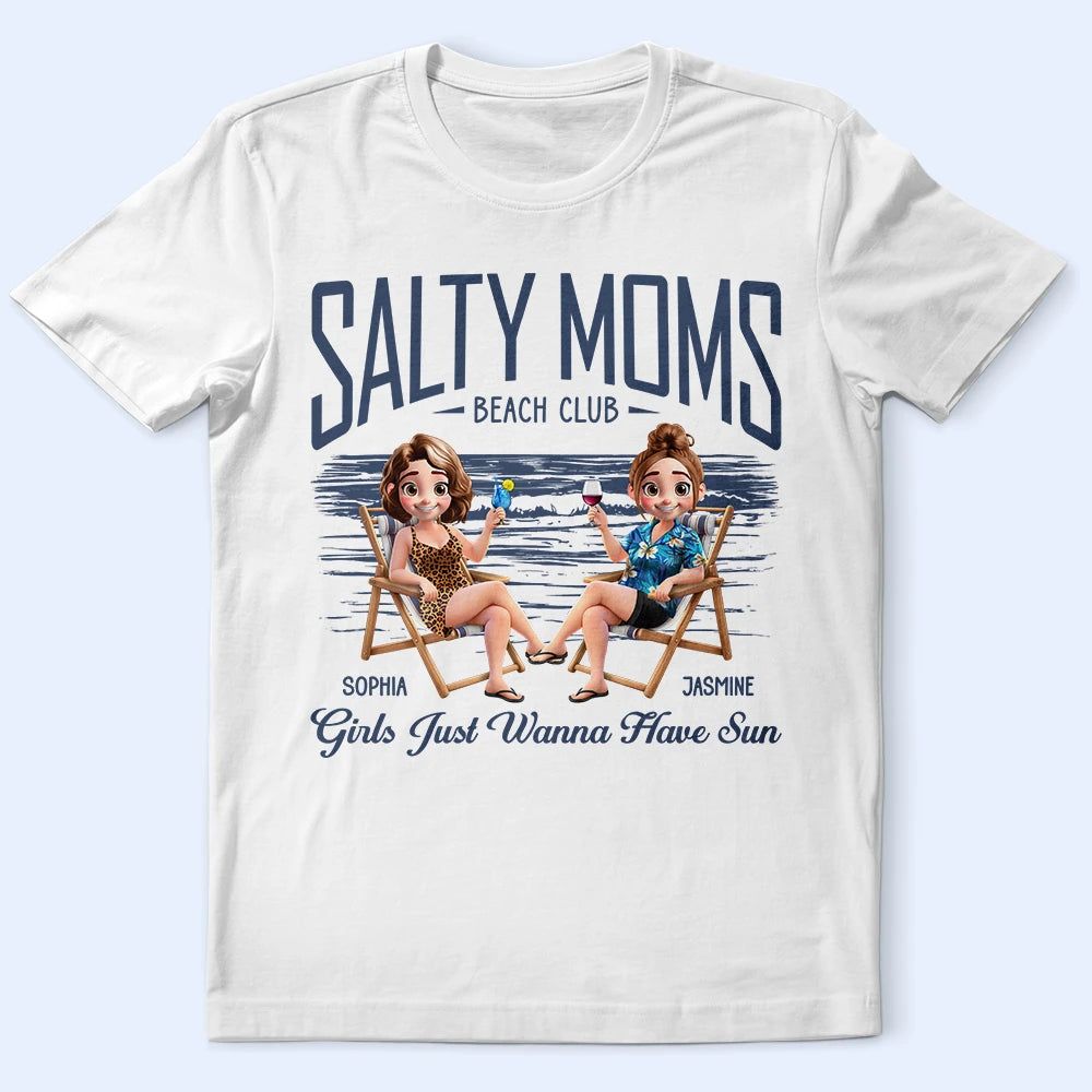Salty Mom Beach Club - Personalized T Shirt