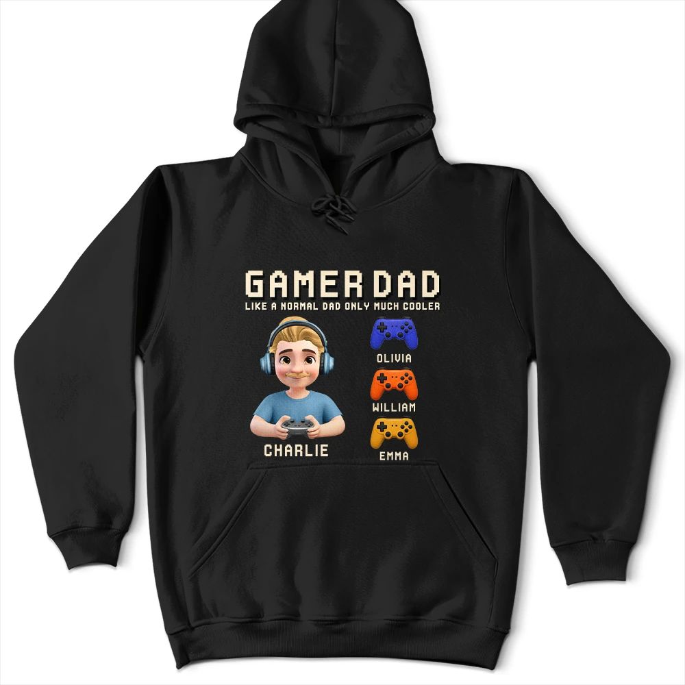 Gamer Dad Only Much Cooler - Personalized T Shirt