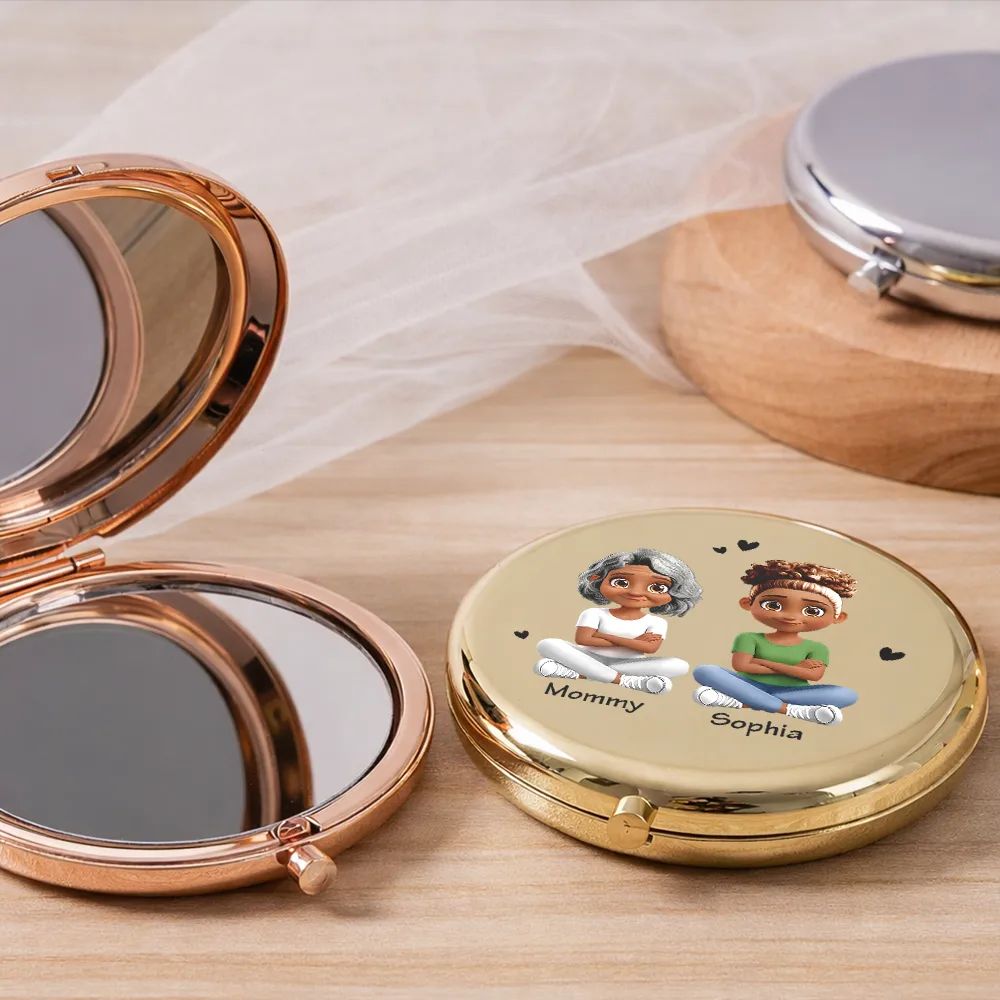 I Am Who I Am Today As A Reflection Of You - Personalized Compact Mirror