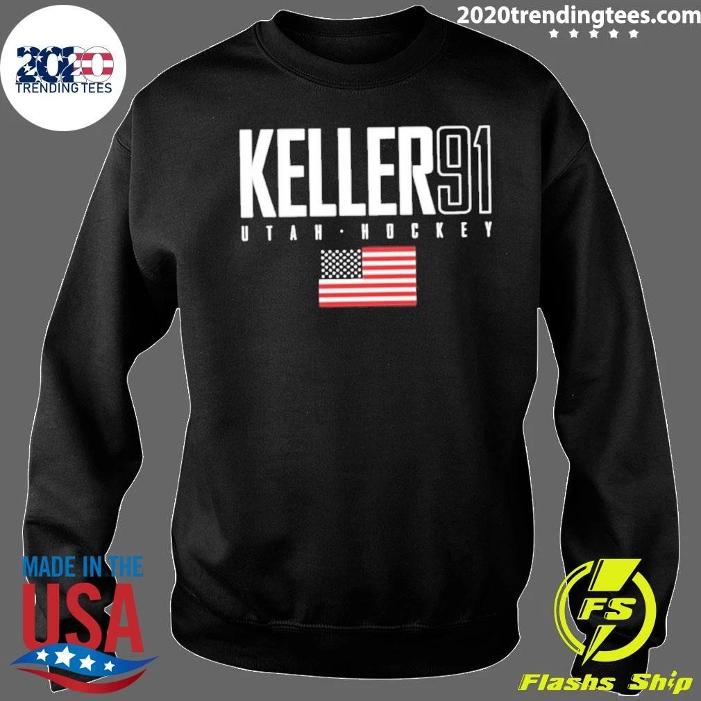 Clayton Keller 91 Utah Hockey Usa Elite Shirt