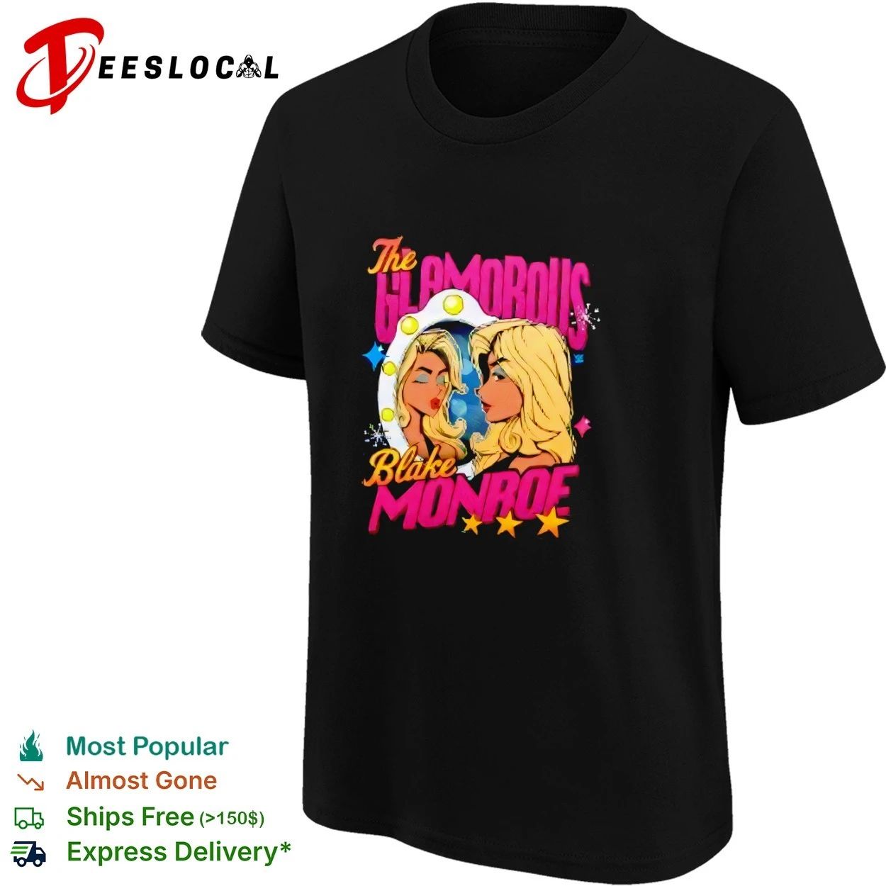 The Glamorous Blake Monroe Mirror Retro T-shirt