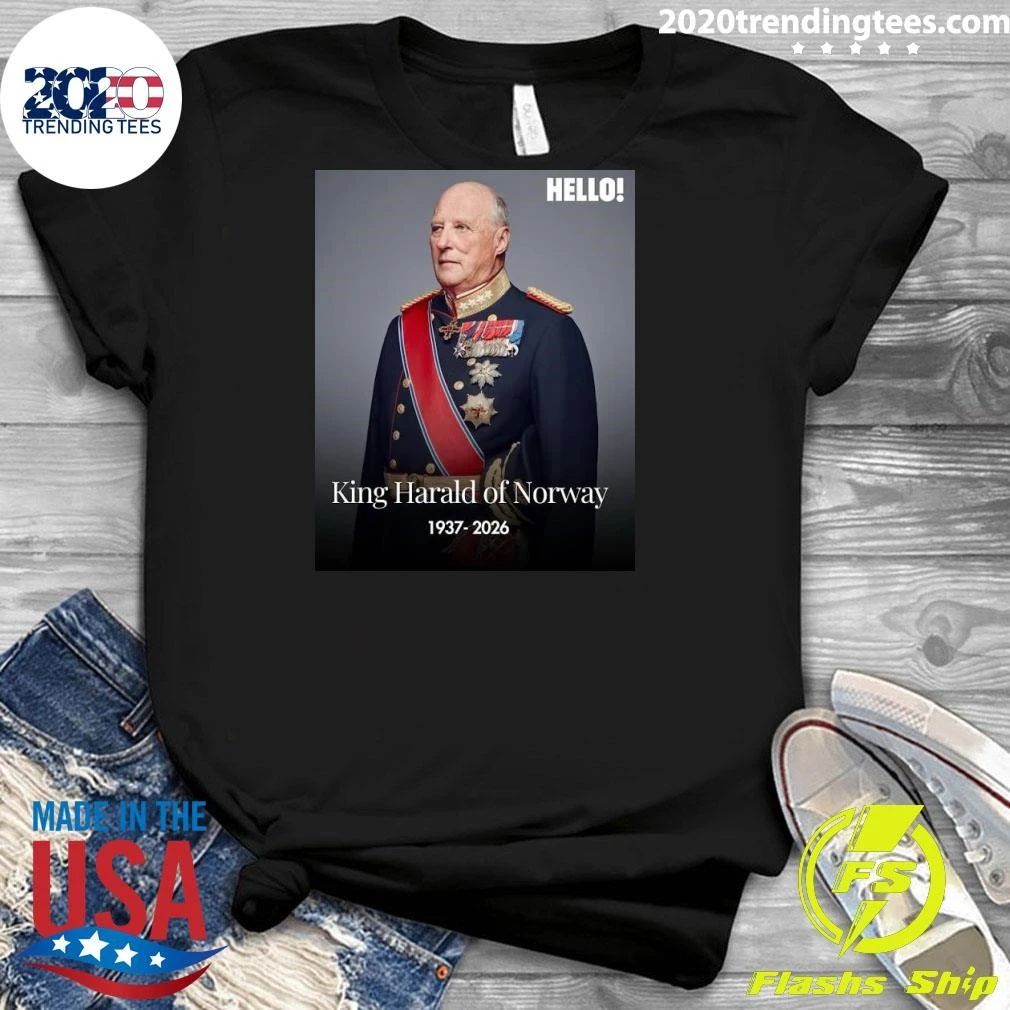 Rip King Harald Of Norway 1937-2026 Shirt