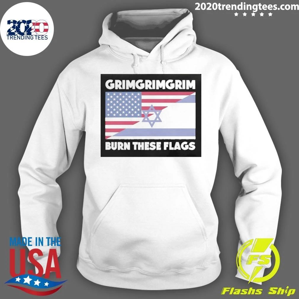 Grimgrimgrim Burn These Flags protest Shirt