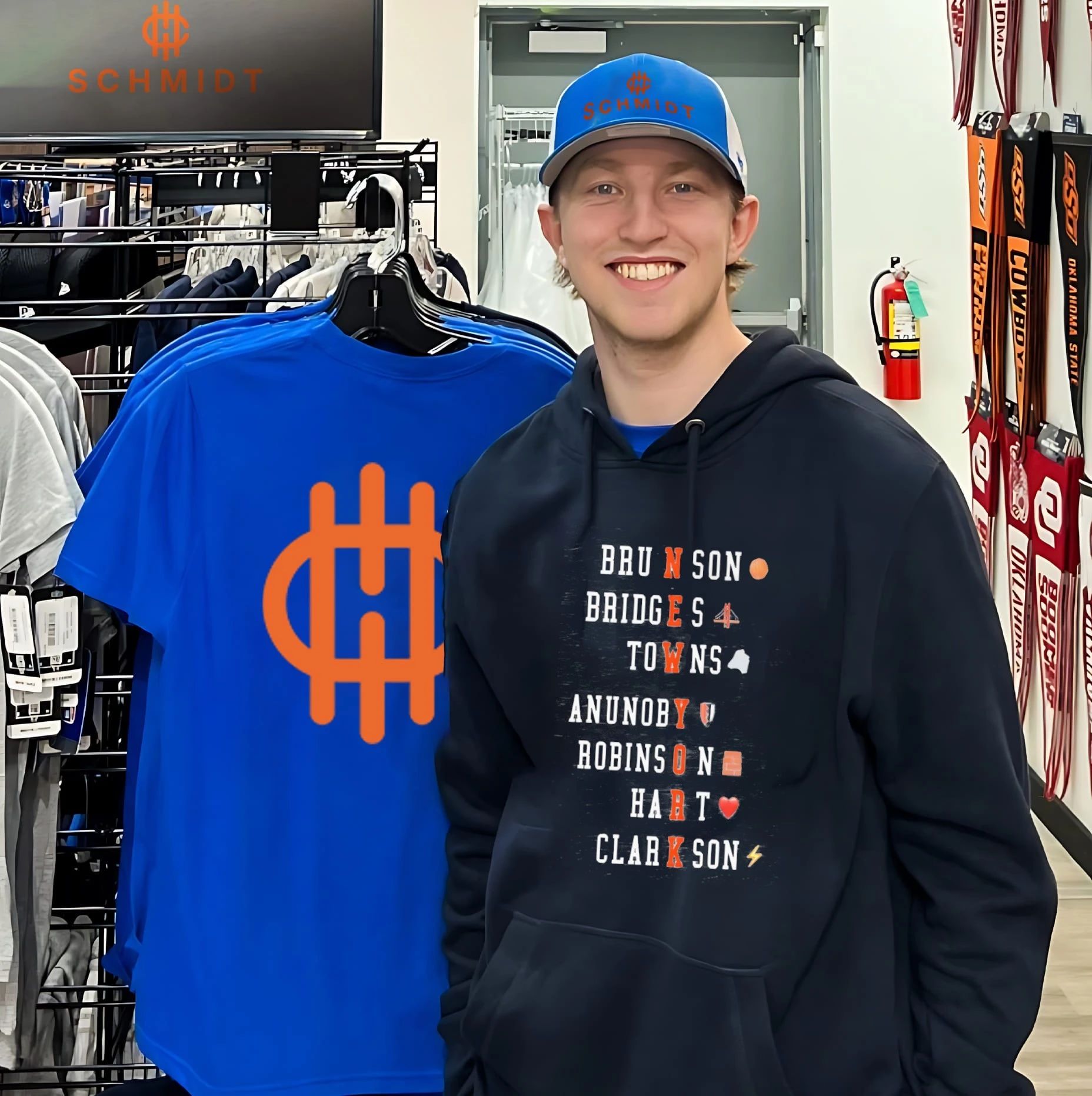 New York Knicks team members name shirt