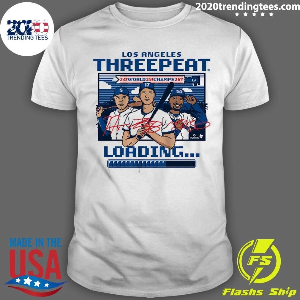 Los Angeles Baseball Threepeat Loading Shirt