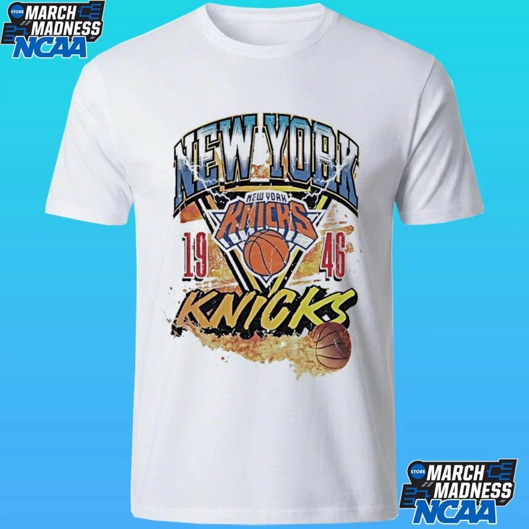 New York Knicks Lifestyle Capsule Basketball On Fire Shirt