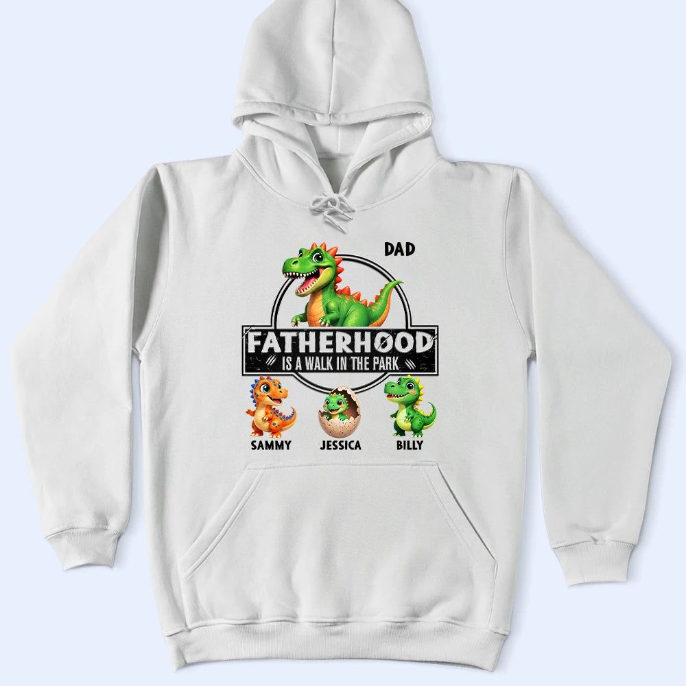Fatherhood Is A Walk In The Park - Personalized T Shirt