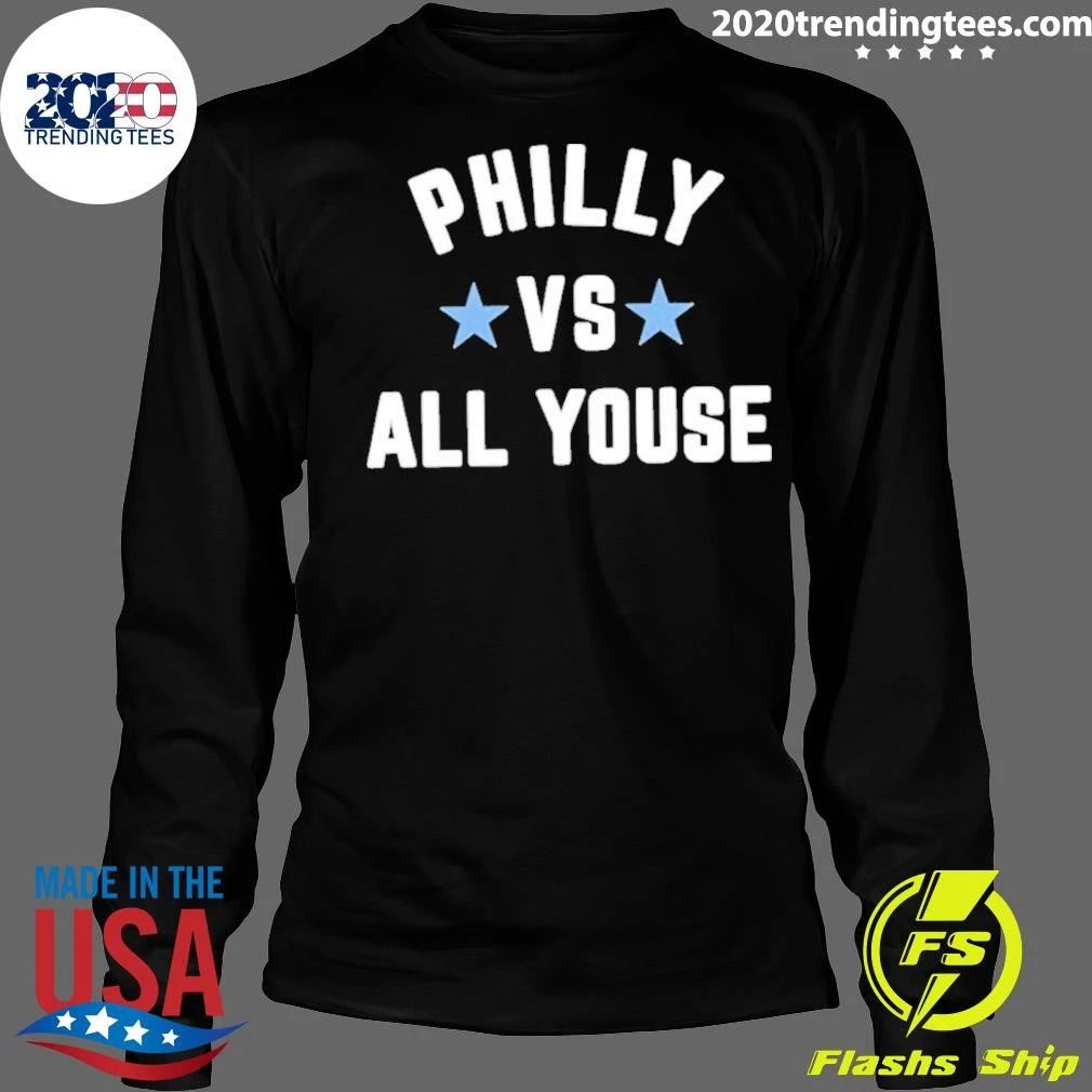 Philly vs All Youse with Two Light Blue Stars Shirt