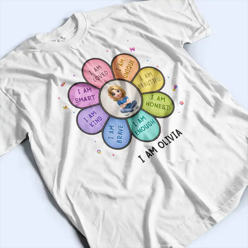 I Am Smart Kind Brave Butterfly - Personalized T Shirt