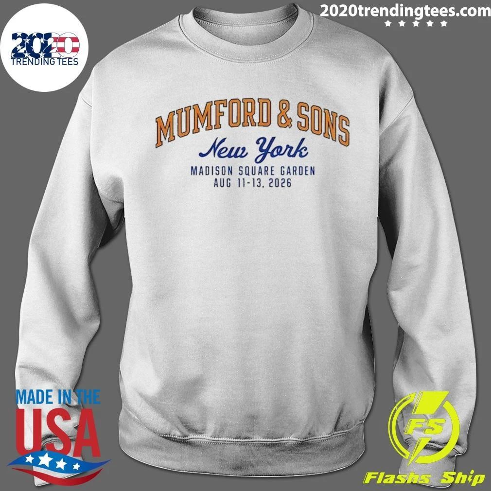 Mumford And Sons Concert Madison Square Garden Aug 11 13 2026 New York Shirt