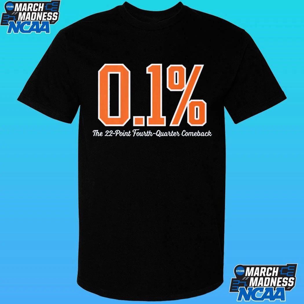 New York The 0.1% Chance Comeback The 22-point Fourth Quarter Comeback Shirt