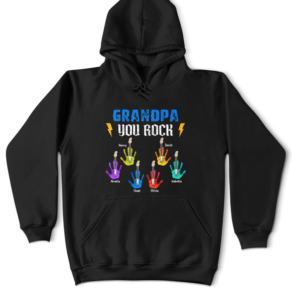 Daddy Grandpa You Rock - Personalized T Shirt