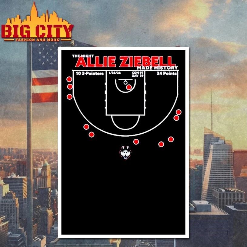 The Night Allie Ziebell Made History Basketball t-shirt
