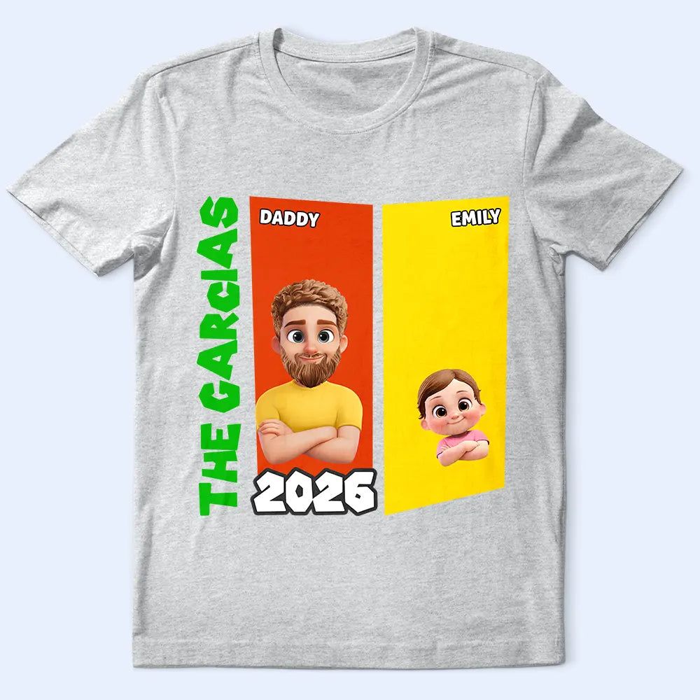 Family Name Basic Color Arcade Theme - Personalized T Shirt