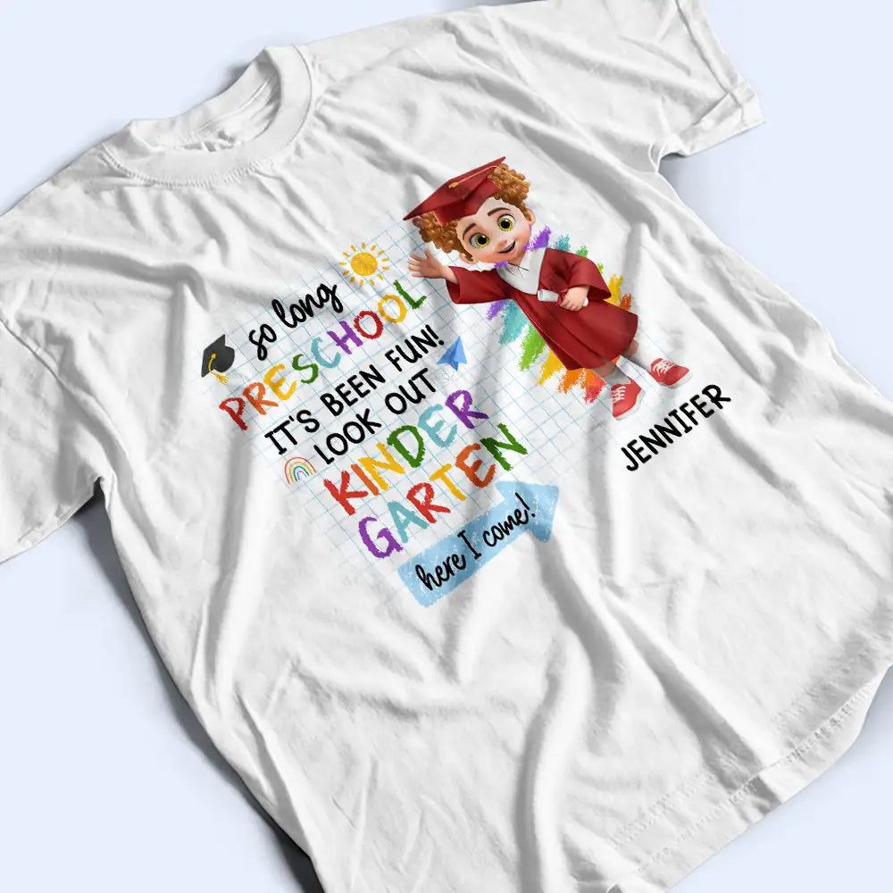 Little Grad Ready For A New Adventure - Personalized T Shirt