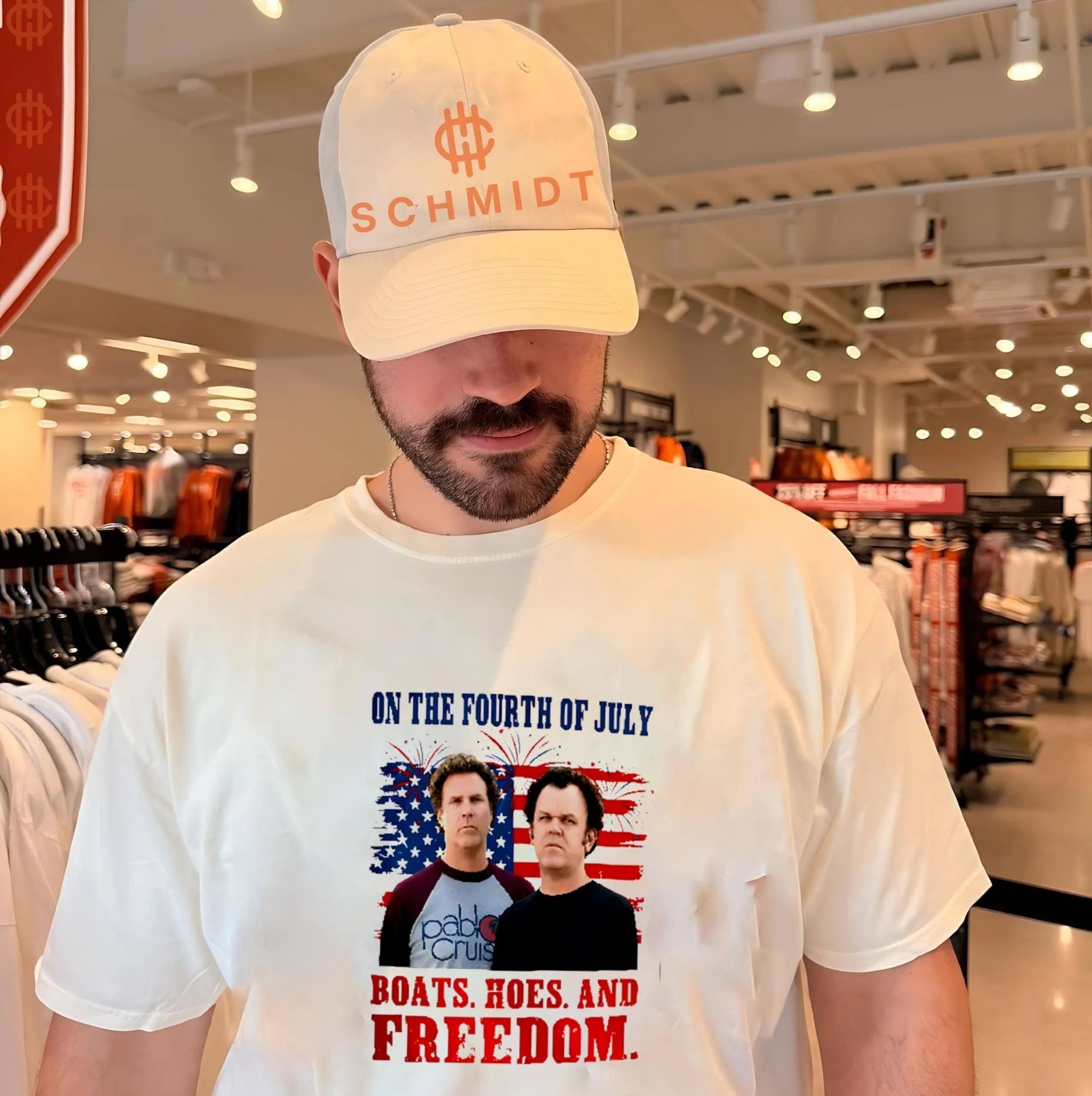 Boats Hoes And Freedom Step Brothers 4th of July shirt