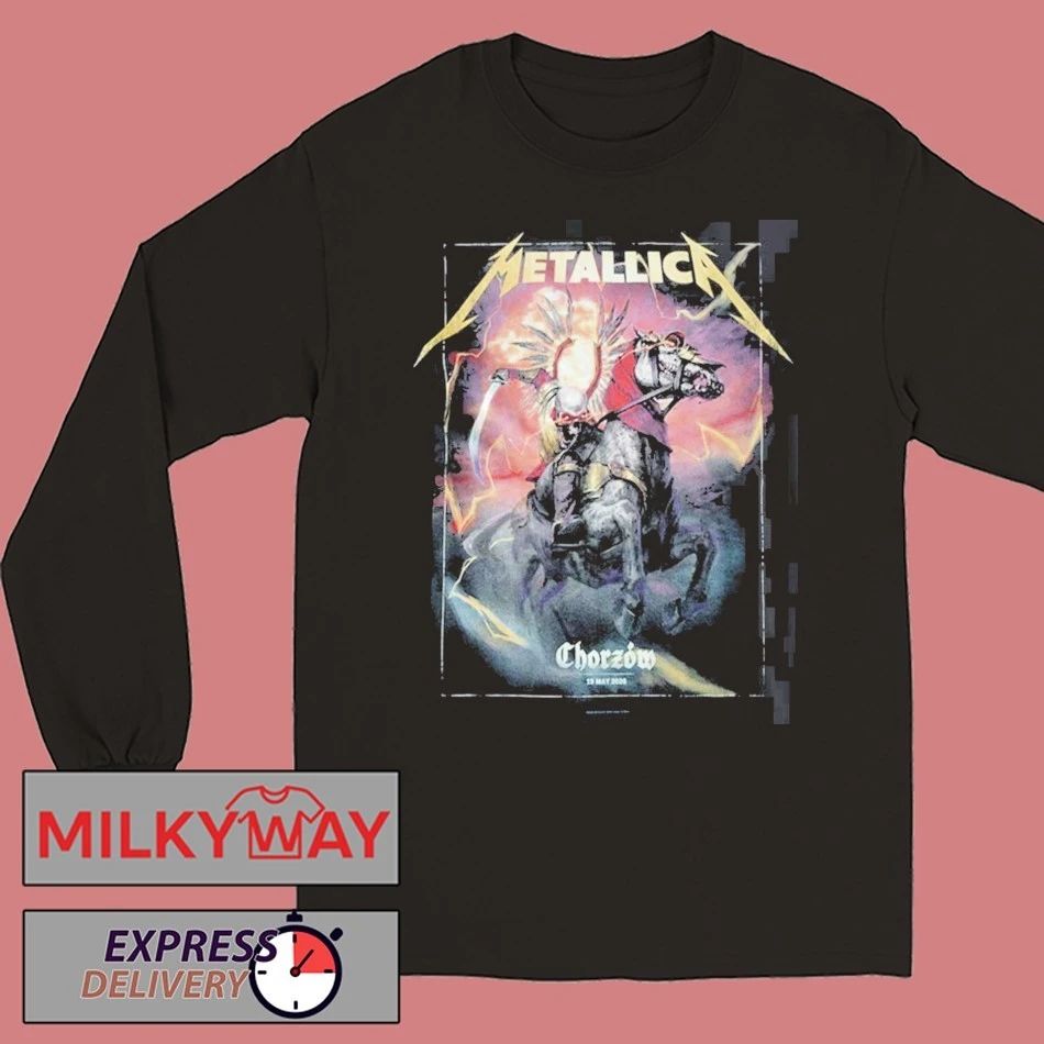 Metallica M72 Chorzów 2026 Pop Up Shop Tee In Chorzów Poland On 19 May 2026 At Stadion Slaski The Death Winged Hussars Two Sided T-Shirt