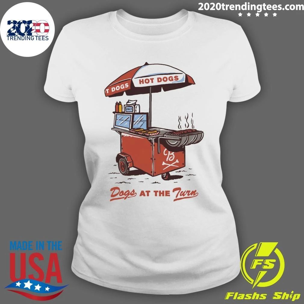 Dogs At The Turn Pocket Tee Shirt