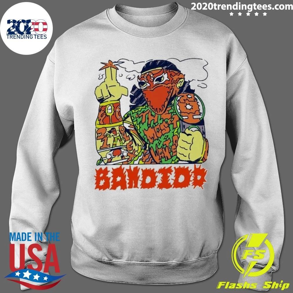 Bandido Lucha Libre Wrestler Most Wanted Suplex Retro Wrestling Shirt