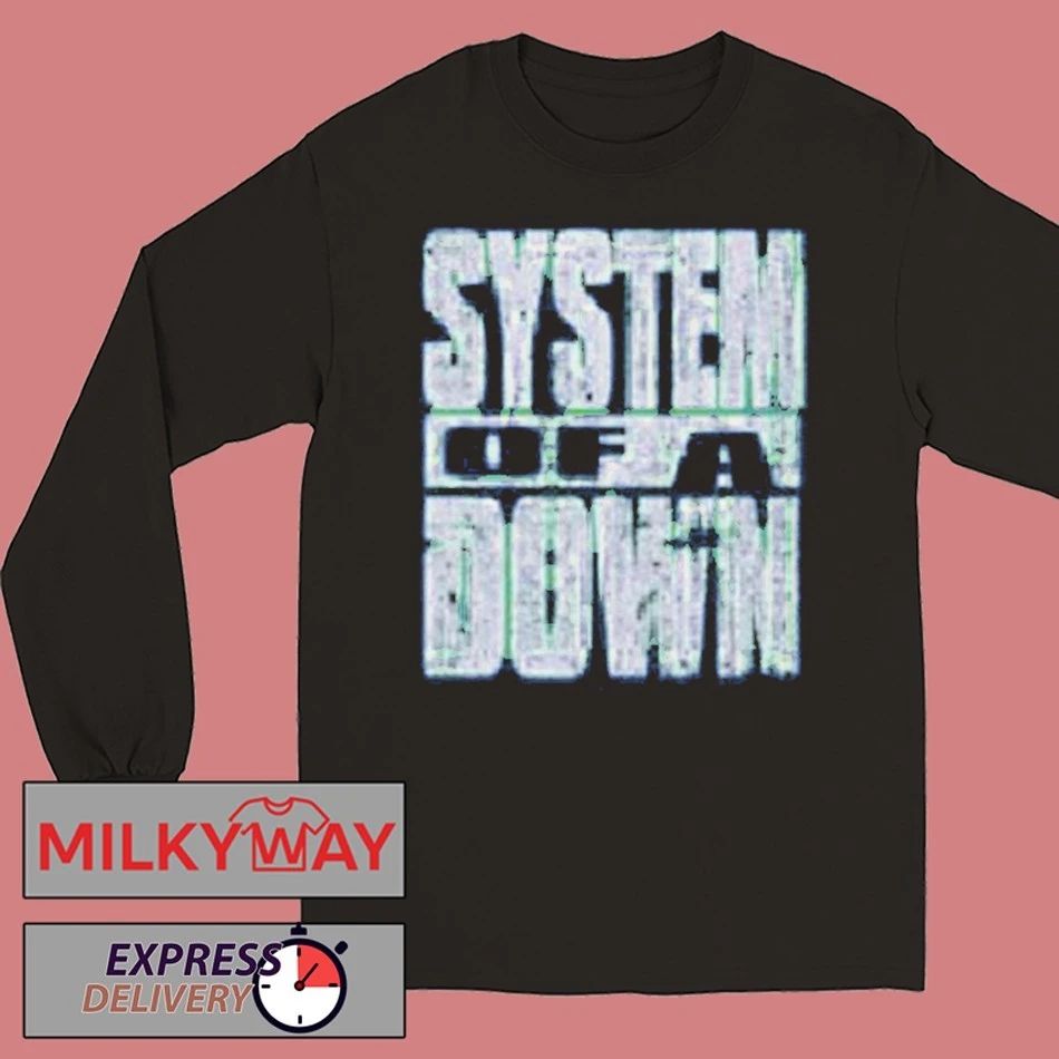 System Of A Down CDMX Mexico 2026 Pop Up Shop Merch At Estadio GNP Seguros On 27 And 28 May 2026 The Hand Blue shirt