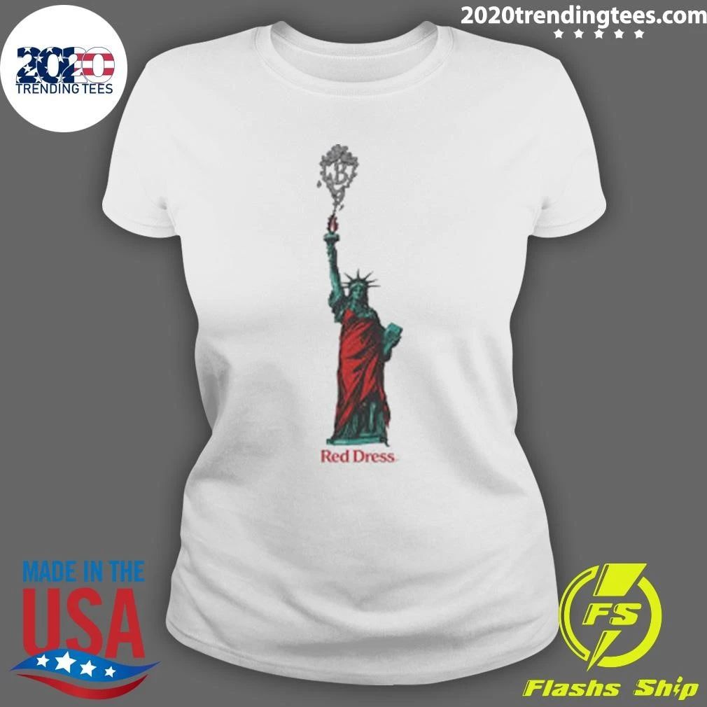 Red Dress Statue Of Liberty Shirt
