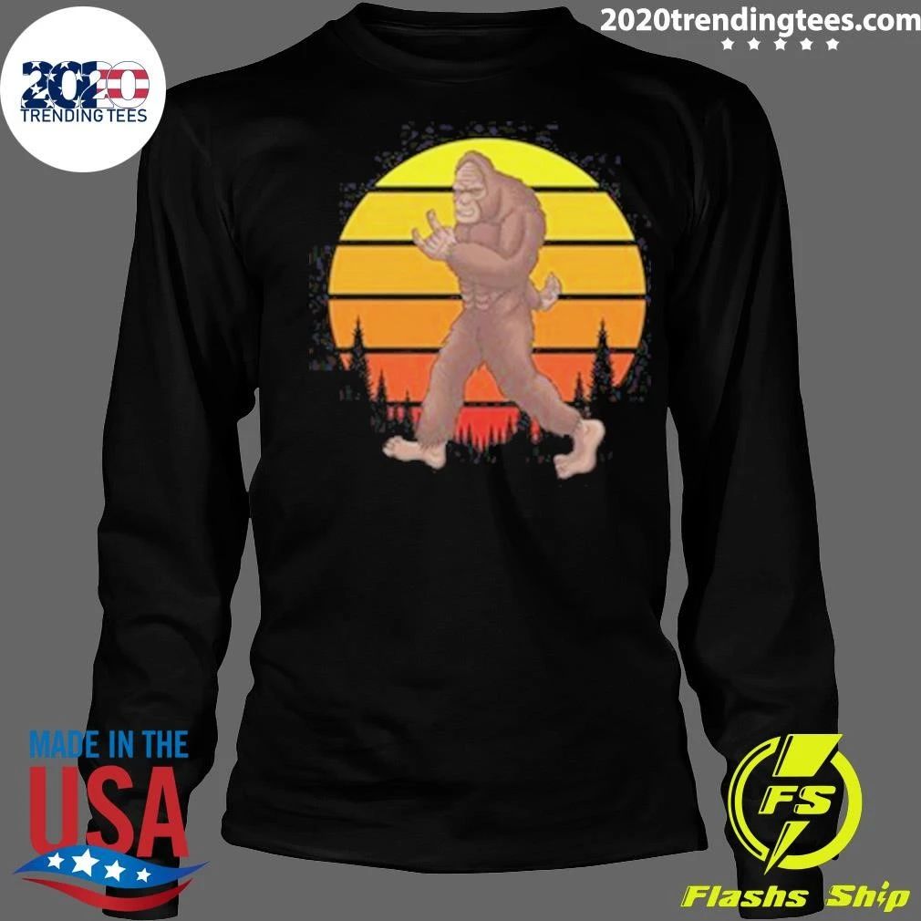 Bigfoot Rocker Retro Sunset Shirt