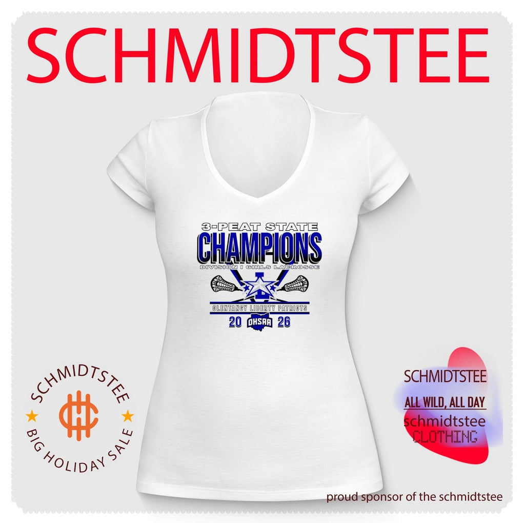 Olentangy Liberty Patriots 2026 OHSAA Girls Lacrosse D1 3-Peat State Champions shirt