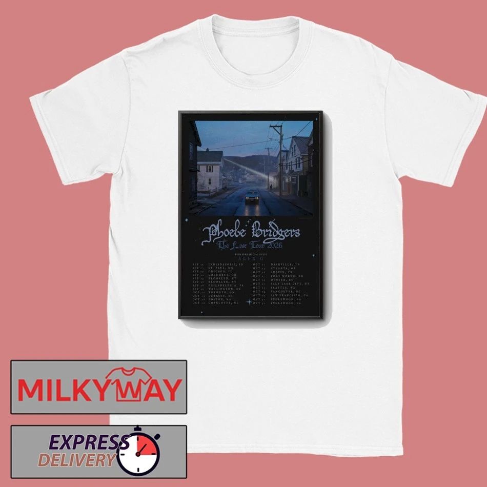 Phoebe Bridgers The Lost Tour 2026 Poster shirt