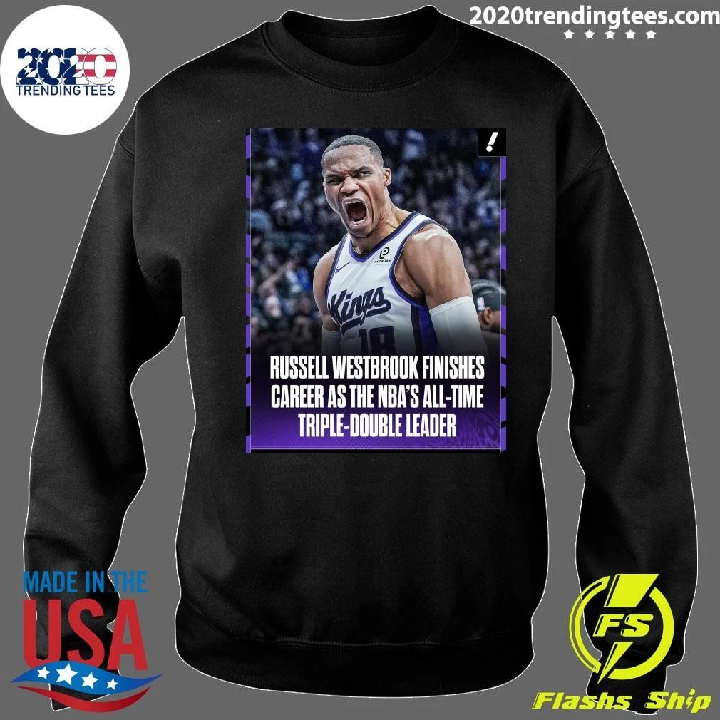 Russell Westbrook Finishes Career As The Nba’s All-Time Triple-Double Leader Shirt