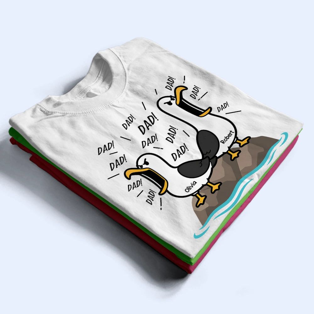 Funny Screaming Seagull - Personalized T Shirt
