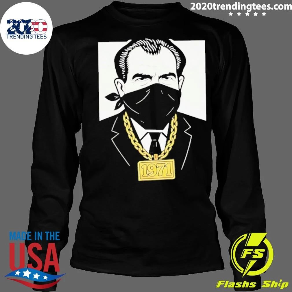Richard Nixon 1971 Bandana Gold Chain Shirt