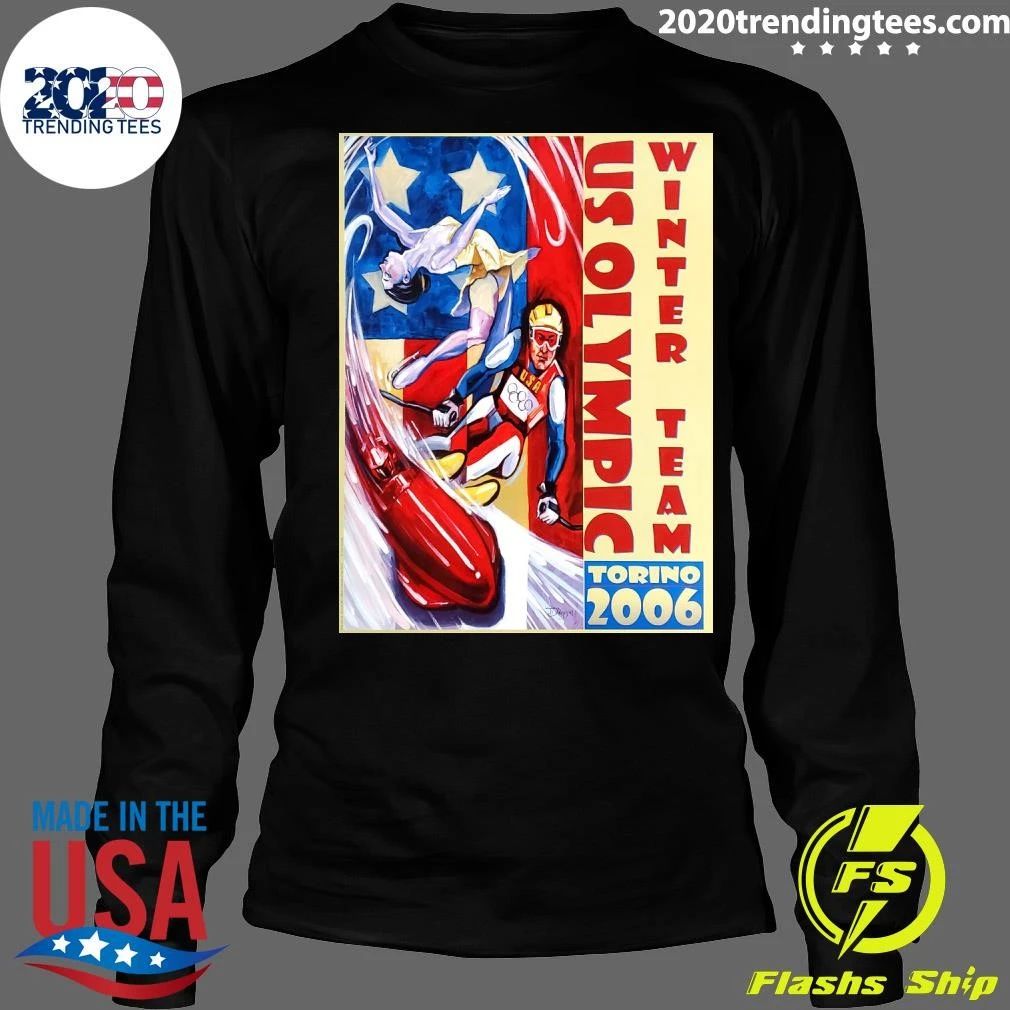Torino 2006 Winter Games US Olympic Team Official Commemorative Shirt